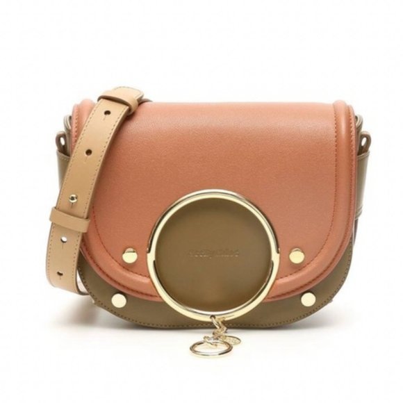 See By Chloe Handbags - See by Chloe Mara Shoulder bag in brown and blush pink "cheek"